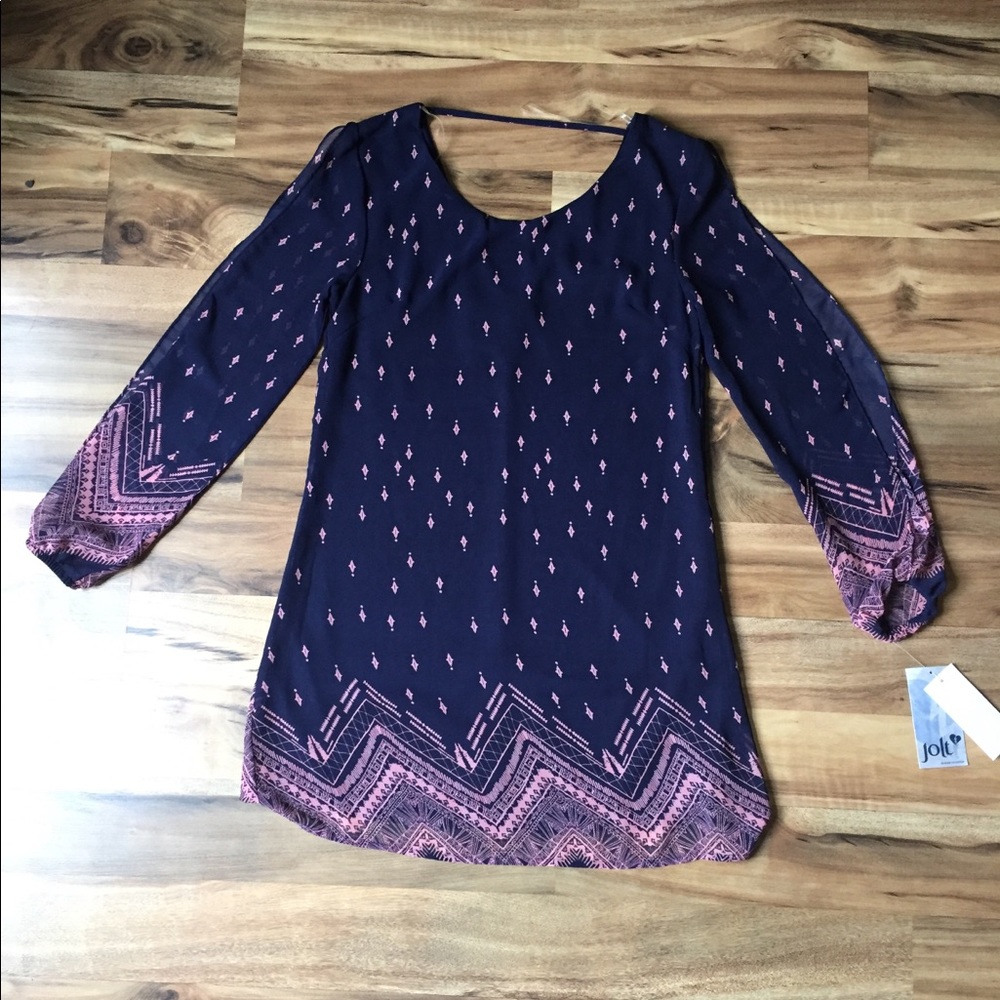 Small Navy Jolt Dress. NWT.